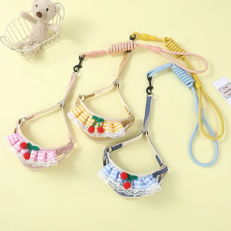 狗狗牵引绳遛狗链子小型犬专用猫咪胸背带泰迪博美比熊小狗牵狗绳