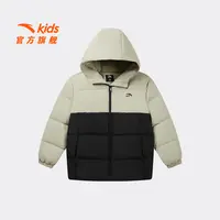 安踏儿童男女童羽绒服2025冬款上新舒适保暖青少年四防连帽羽绒服