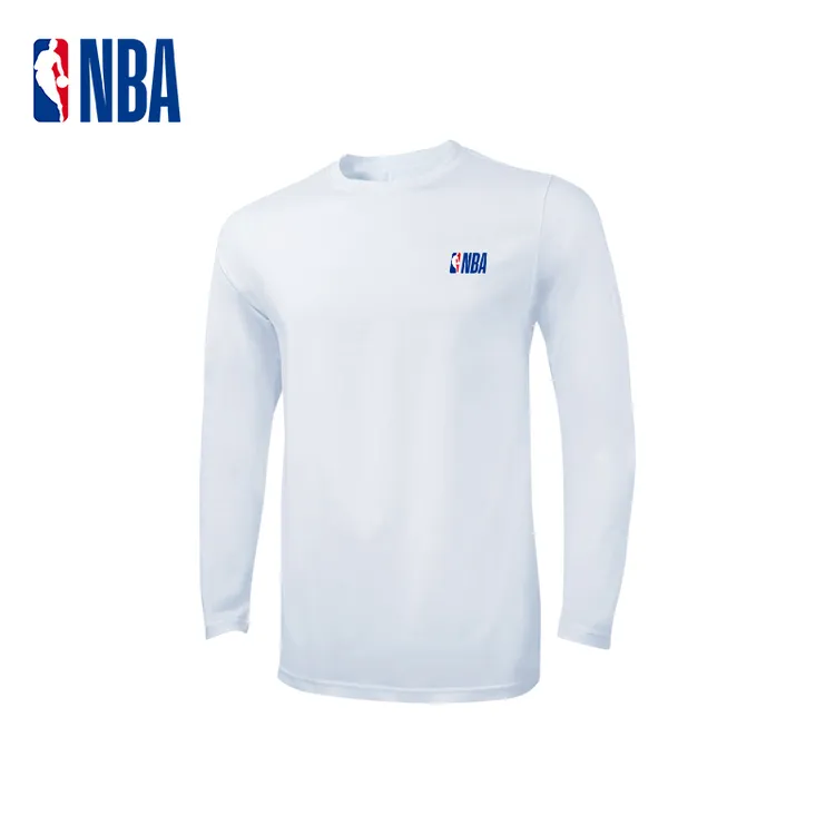 NBA官方经典男款秋冬打底内衣棉质长T吸汗透气上衣纯色宽松设计感