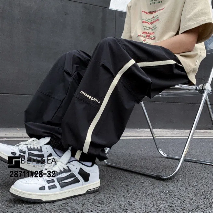 青少年 速干长裤裤子休闲裤夏季潮流百搭韩版薄款束脚运动九分