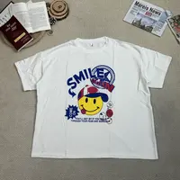 2025春季新款时尚百搭休闲纯色卡通印花短袖T恤0477