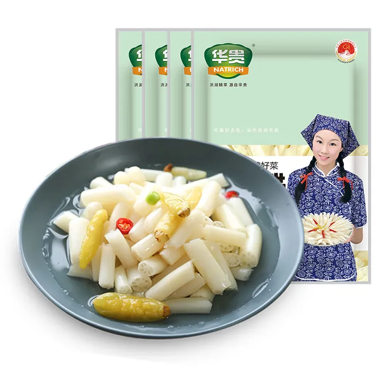 【洪湖藕带】400g*3华贵脆爽洪湖泡藕带藕尖新鲜开袋即食开胃酸辣味