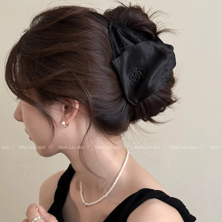 简约发饰夹子贝壳鲨鱼夹抓夹气质女生新款后脑勺盘发夹发卡纯色