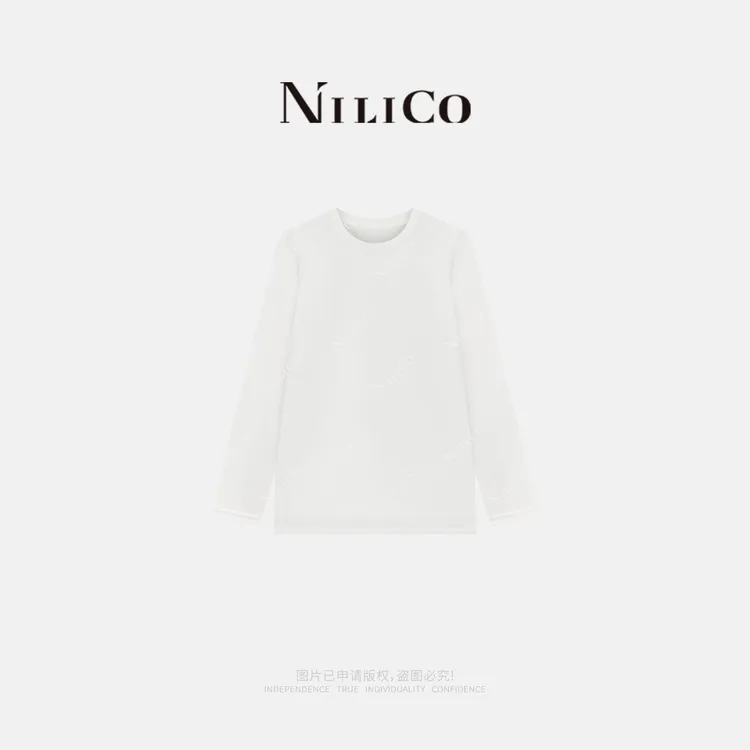 NILICO【加倍温暖】加厚舒适显瘦长袖热力加绒锁温保暖鹅绒上衣