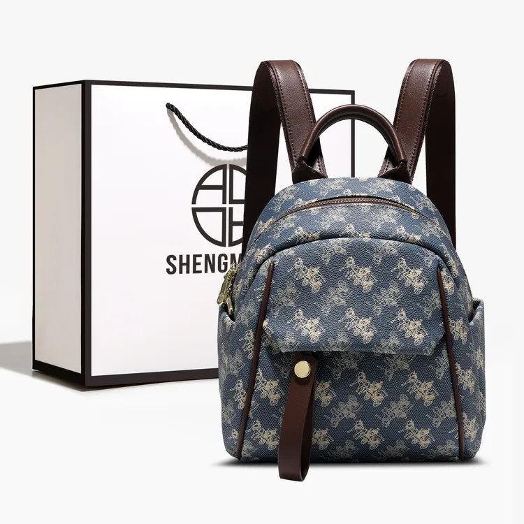 SHENGMILUO/圣米洛小众轻奢双肩包包女高级感时尚百搭通勤背包