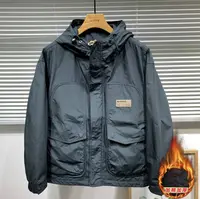 【工装夹棉】冬加厚二棉工装风格连帽男女同款加厚外套886