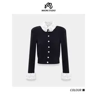 毛妮LADIEST【烟霞花径】袖子领口可拆法式复古修身外套L2439