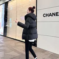 里外同料短款羽绒服女2025韩版新款收腰