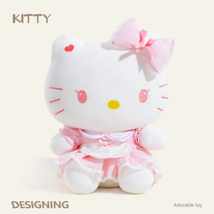 圣诞节礼物【洛丽塔】正版HelloKitty公仔KT猫娃娃毛绒玩具女生生日