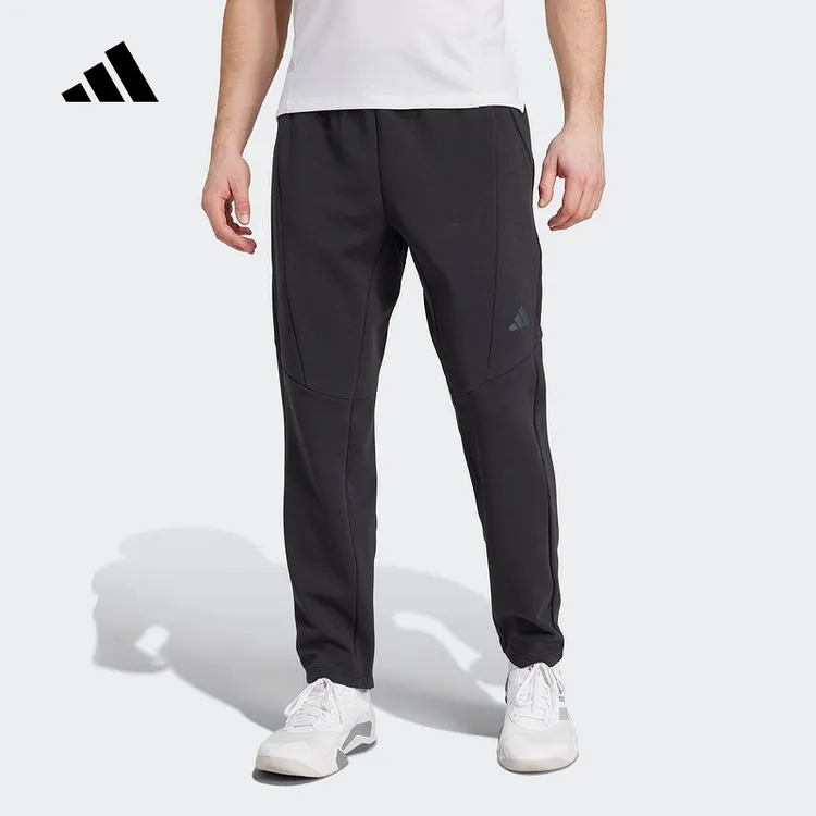 Adidas阿迪达斯针织长裤男秋季新款速干健身运动裤休闲裤子JY0004