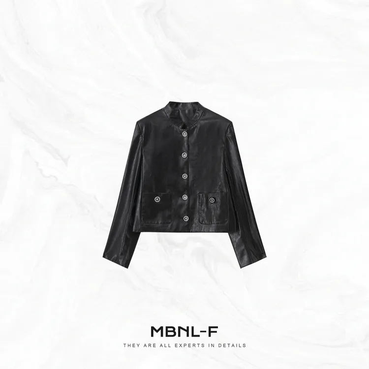 MBNL-F“D.R. 曼斯皮衣” 重工油蜡定制时髦感皮衣 秦磊XM-XPY2569