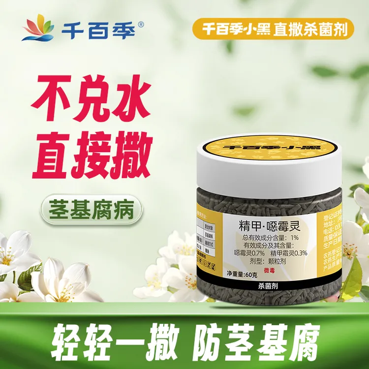 千百季小黑家庭预防茎基腐病菌专用养花缓释直撒颗粒方便不用兑水