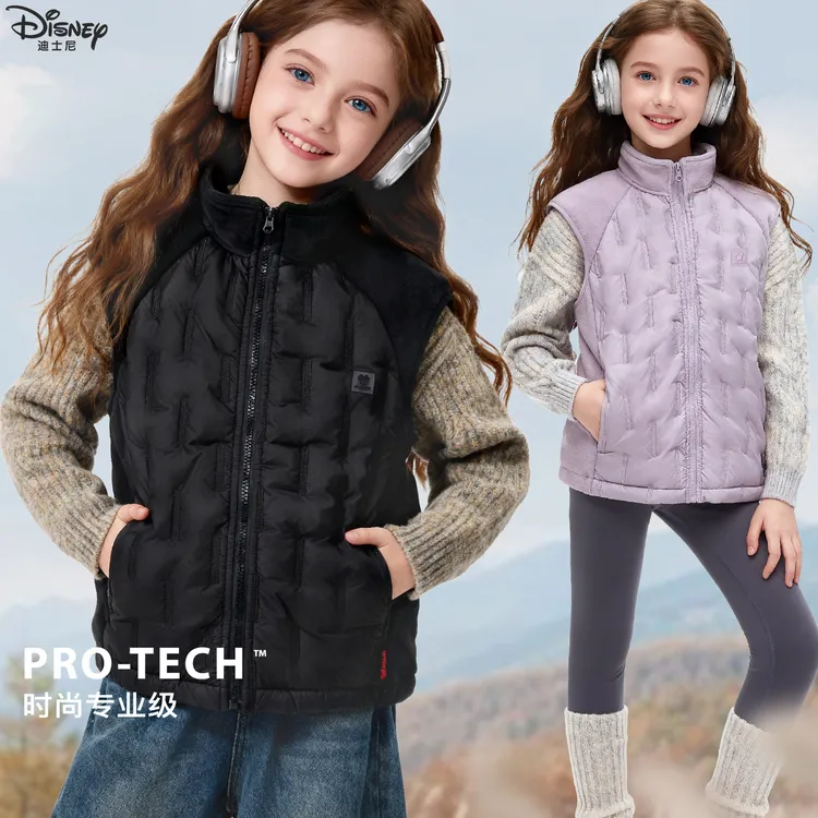 儿童马甲秋冬2025新款儿童夹棉背心外穿中大童保暖内搭童装冬季