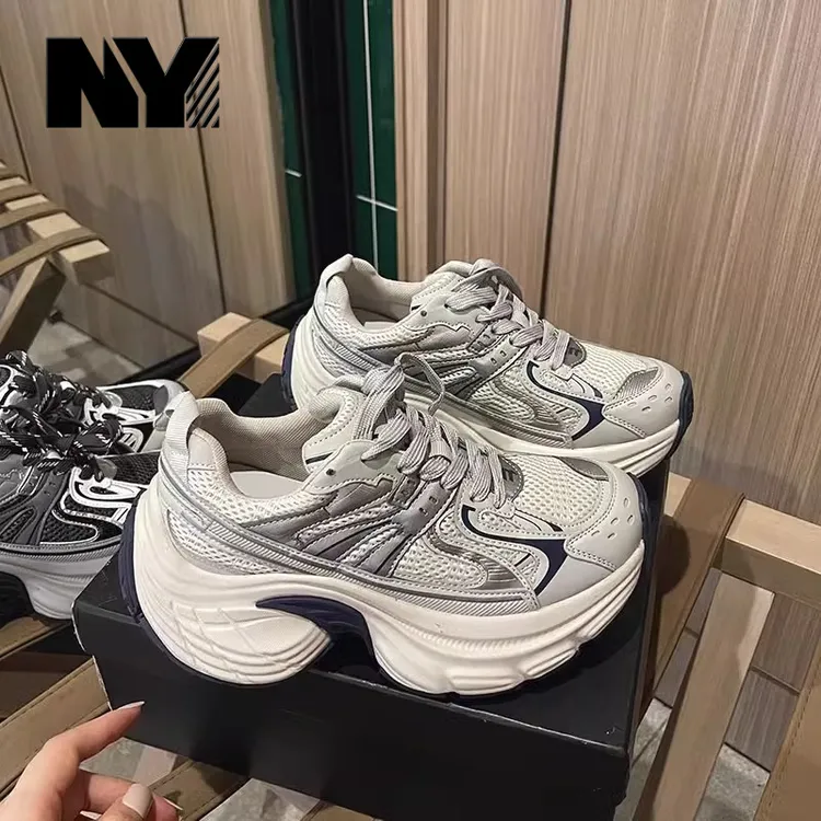 NY欧货炸街爆款巴黎厚底老爹鞋女2025秋冬新款加绒保暖休闲运动鞋