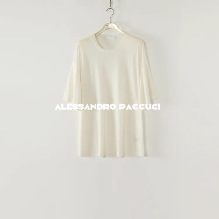 AP洛哥52050TT【暑语】100亚麻圆领纯色宽松百搭时尚短袖T恤 新