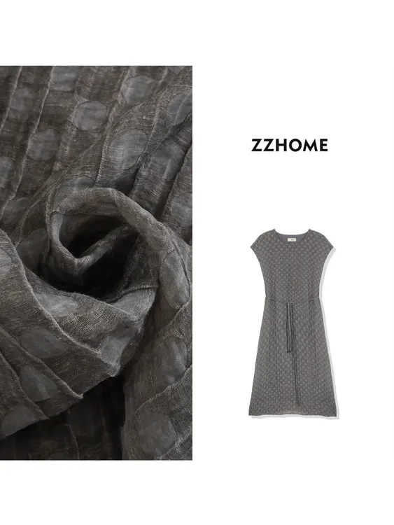 ZOZOHOME|新老钱秩序灰波点显瘦长裙高贵连衣裙女装新款q171261p