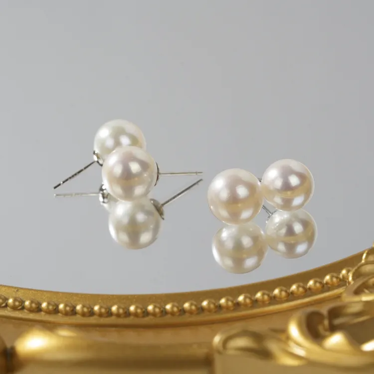 【云上叙】 V36901-M-S925银淡水珍珠耳钉-多样性发一件-10mm（甄选）