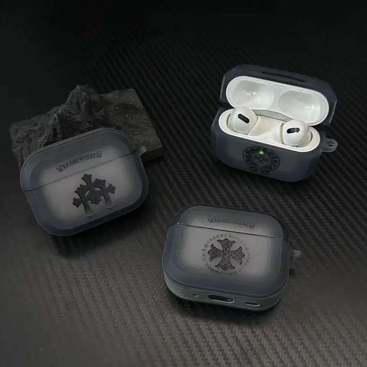 欧美潮牌克罗心适用苹果耳机保护套/壳airpods4/3/2PRO/1代磨砂