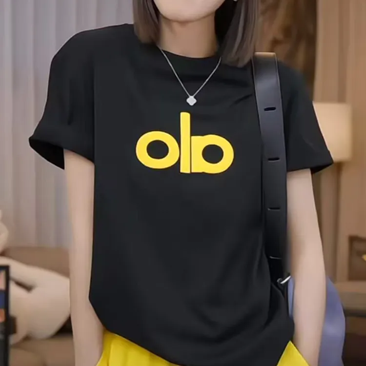 美式潮牌字母印花纯棉短袖t恤女2025年夏季新款宽松显瘦百搭上衣