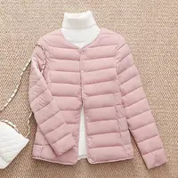 棉服女2025新款韩版修身内搭轻薄小棉衣棉袄外穿短款秋冬外套