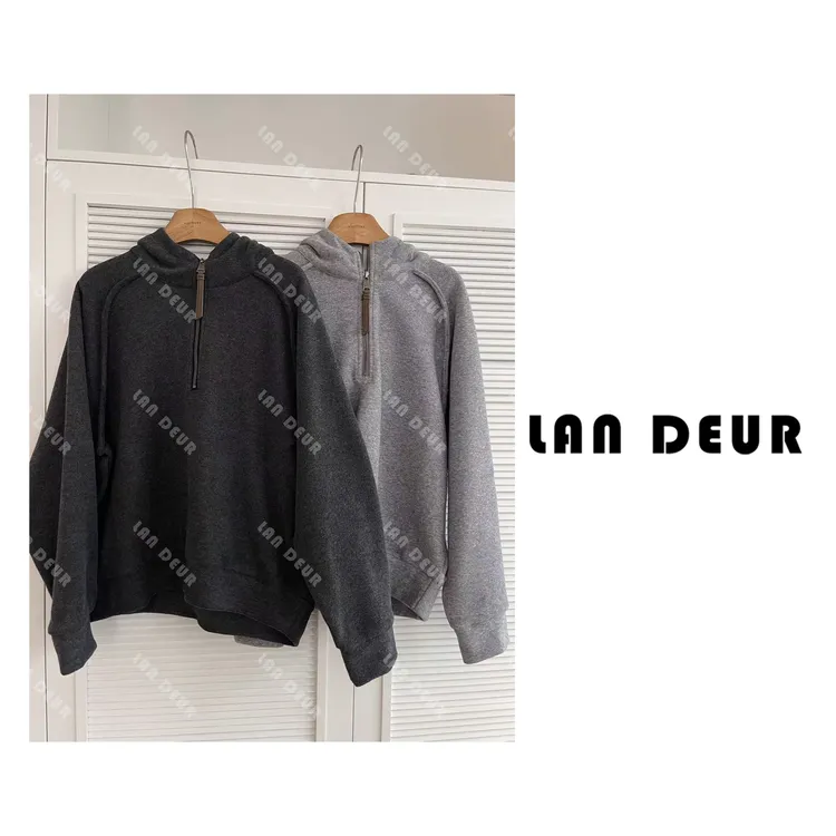 JIUJIU【诺丁山下】两色连帽磨毛感百搭纯色舒适保暖卫衣