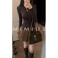 【mimius】U 亨利领基础款修身显瘦半开领纽扣打底上衣 G09315