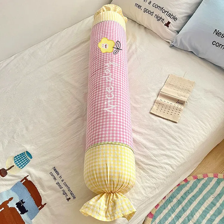 【安之静雅】可拆洗多巴胺长条抱枕圆柱形睡觉夹腿侧睡靠枕糖果枕头