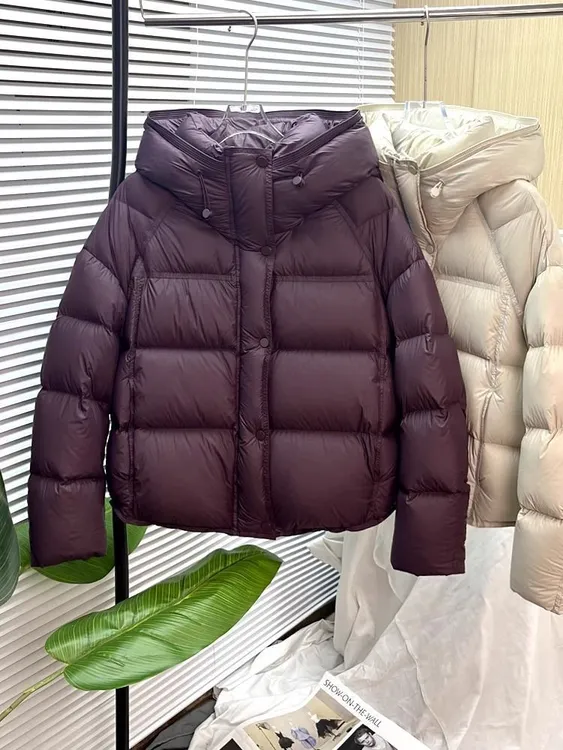冬季泡芙云朵服女短款棉衣新款连帽面包服宽松百搭保暖棉袄女款