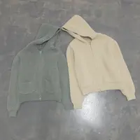 hd【针织开衫】坑条纹理 连帽针织开衫毛衣 双头拉链好搭又好穿