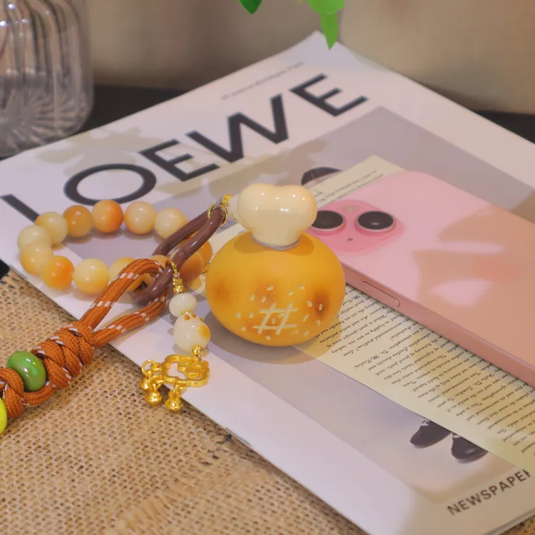 一号链接2025新款水晶珍珠手机挂链手腕绳防丢防摔包包挂饰钥匙扣