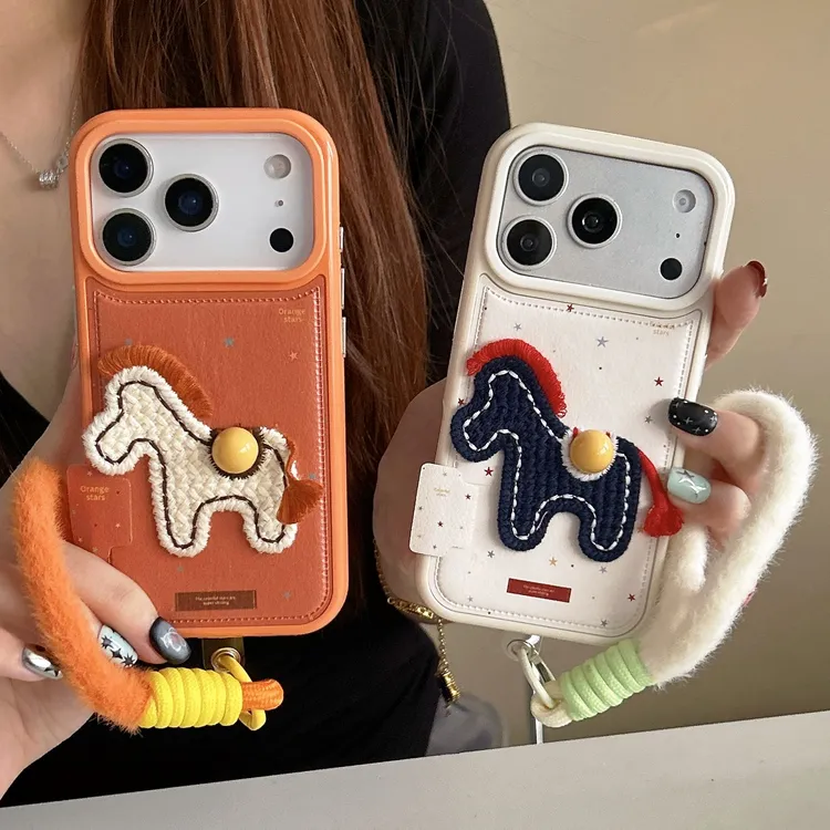 适用iPhone17Promax女款挂绳一体手机保护壳苹果16保护套15防摔14