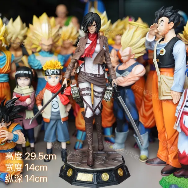 【现货实拍】29.5cm 三笠 进击的巨人 手办模型摆件