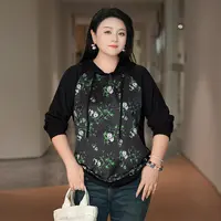 【仙骑林间】MsShe大码女装2025新秋装国风宽松连帽卫衣J~B2509019