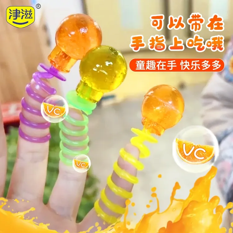 津滋 汪汪队指环糖果味棒棒糖添加vc好玩戒指糖酸甜口味儿童糖果