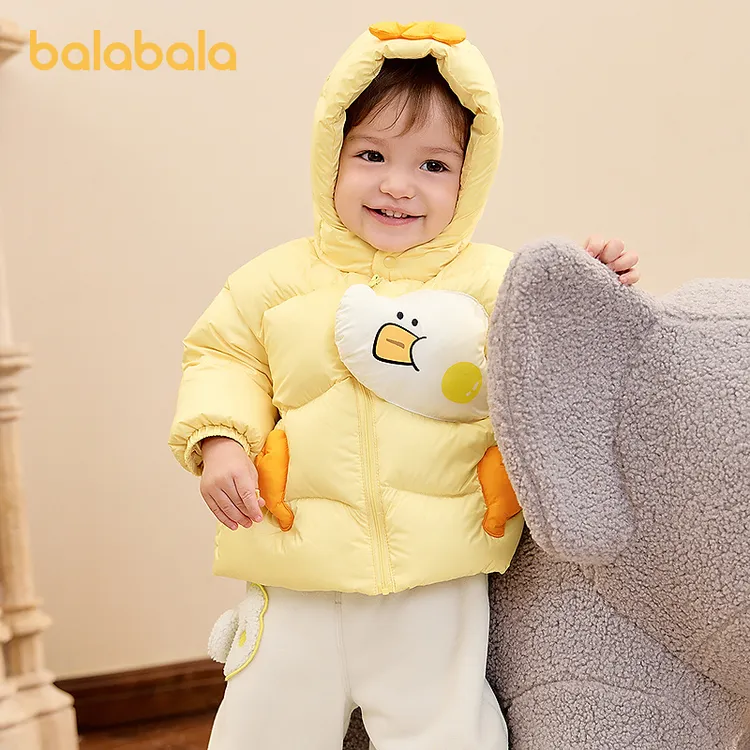 巴拉巴拉宝宝羽绒服男童外套女童秋冬装2025新款婴儿衣服动物造型
