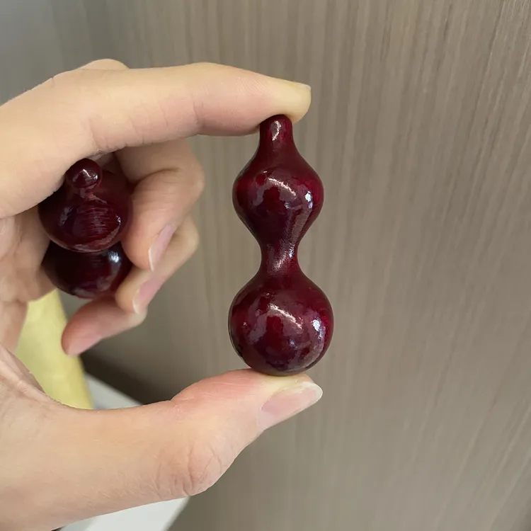 高级紫木头葫芦绕指柔葫芦枫木学习手捻手把件盘玩摆件解闷玩具