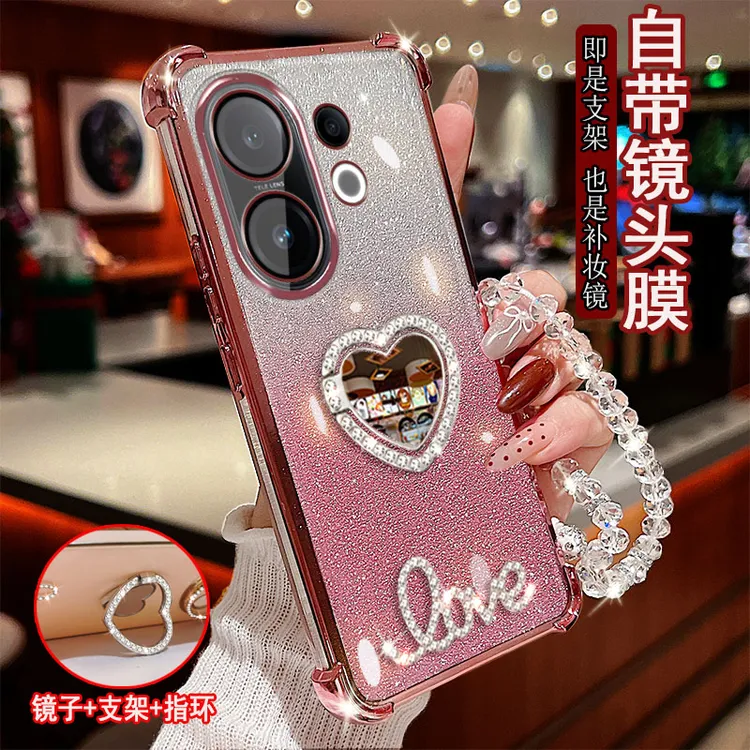 适用vivo s30手机壳V2464A镶钻指环支架防摔保护套镜头全包边新品