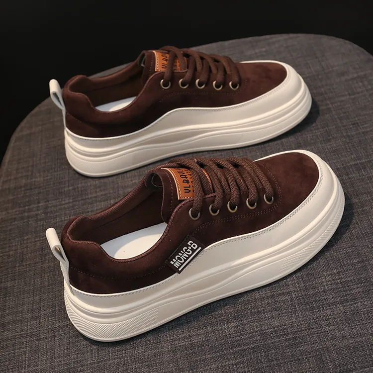 3.5cm小白鞋女士2025新爆款学生ins潮牌百搭网红明星同款加绒板鞋