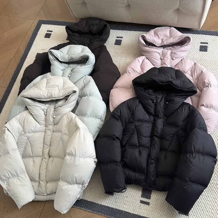 【米可家】加厚180g新国标90白鸭绒安心绒【一步到位】连帽羽绒服8662