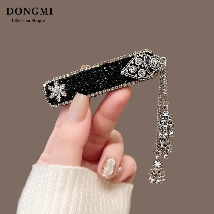 璀璨星河~闪闪铃铛流苏发夹女高级感甜美民族风刘海侧边夹