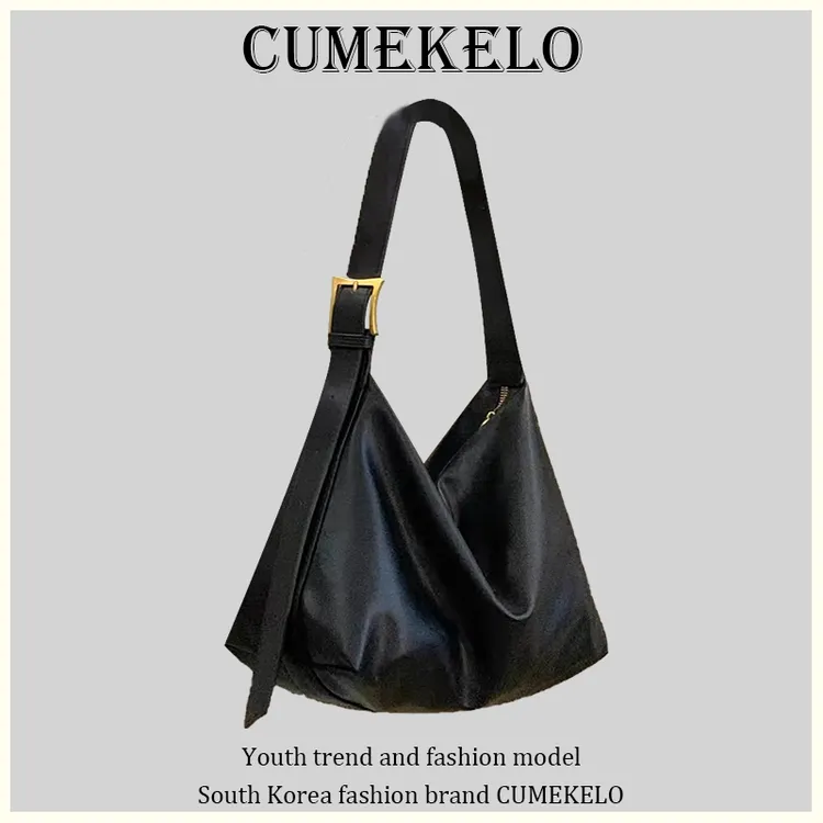CUMEKELO斜挎包包女士2025新款夏季时尚休闲通勤大容量单肩托特包