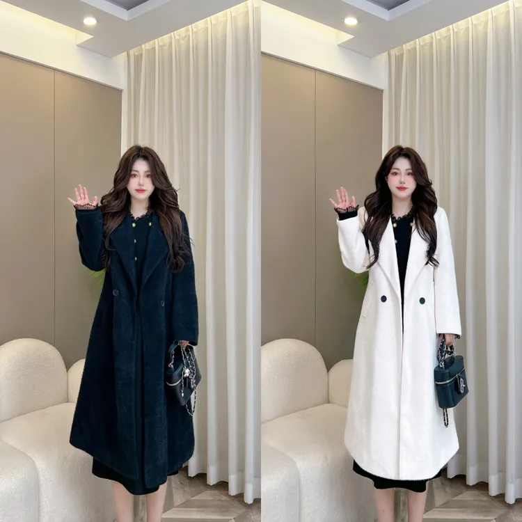 【玲胖胖 南岸半岛】秋冬宽松时尚百搭显瘦大码女装外套LPP61420