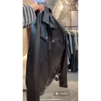 徐秋阳  黑胶皮衣 秋季新款百搭时尚休闲显瘦显白皮衣外套12805