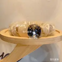 羽凡原创设计【满天星系列】高级感网纱发圈气质头绳百搭扎头发饰