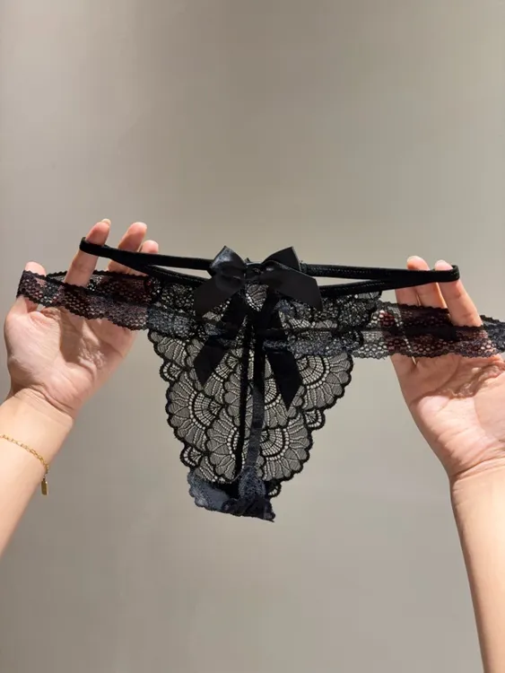 新款纯欲风女士蕾丝低腰无痕透气三角内裤
