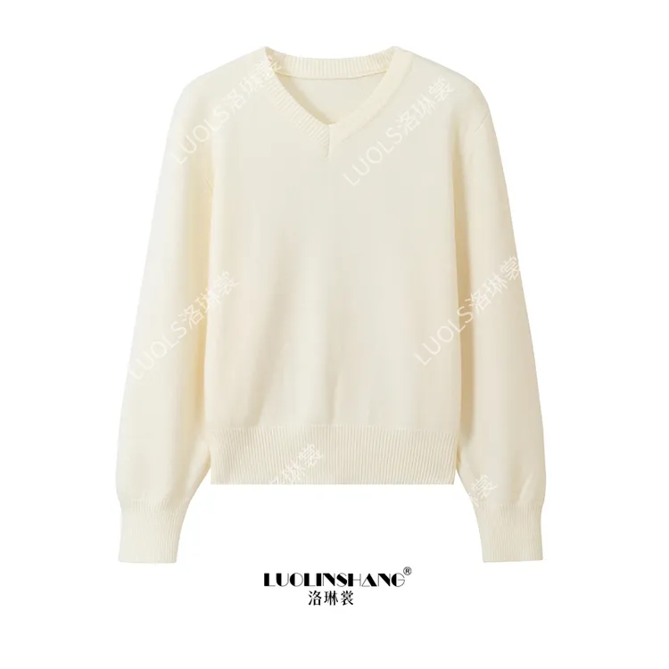 2026秋冬新款加厚慵懒感宽松极简风休闲针织毛衣百搭简约显瘦上衣商品图