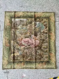 《兵哥外贸》3楼85×95油画风田园秋千小帘子 发1个