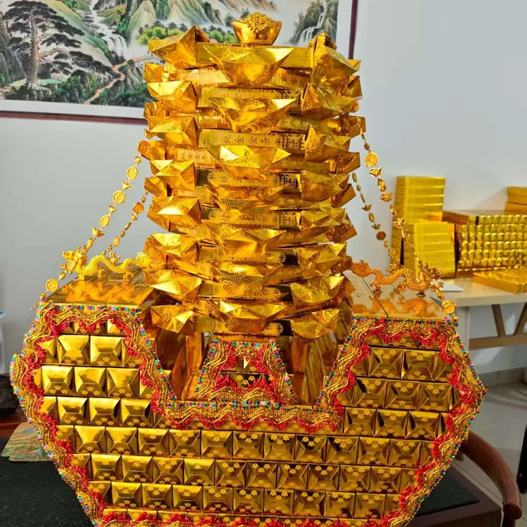 盛安财源广进步步高升材料包DIY摆件