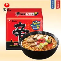 【临期】10月初到期，介意慎拍，农心辛拉面5连包