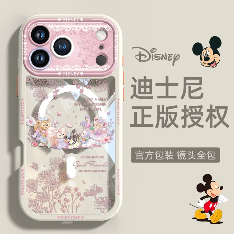 品赛适用苹果iPhone17promax手机壳透明17pro磁吸16p支架全包卡通
